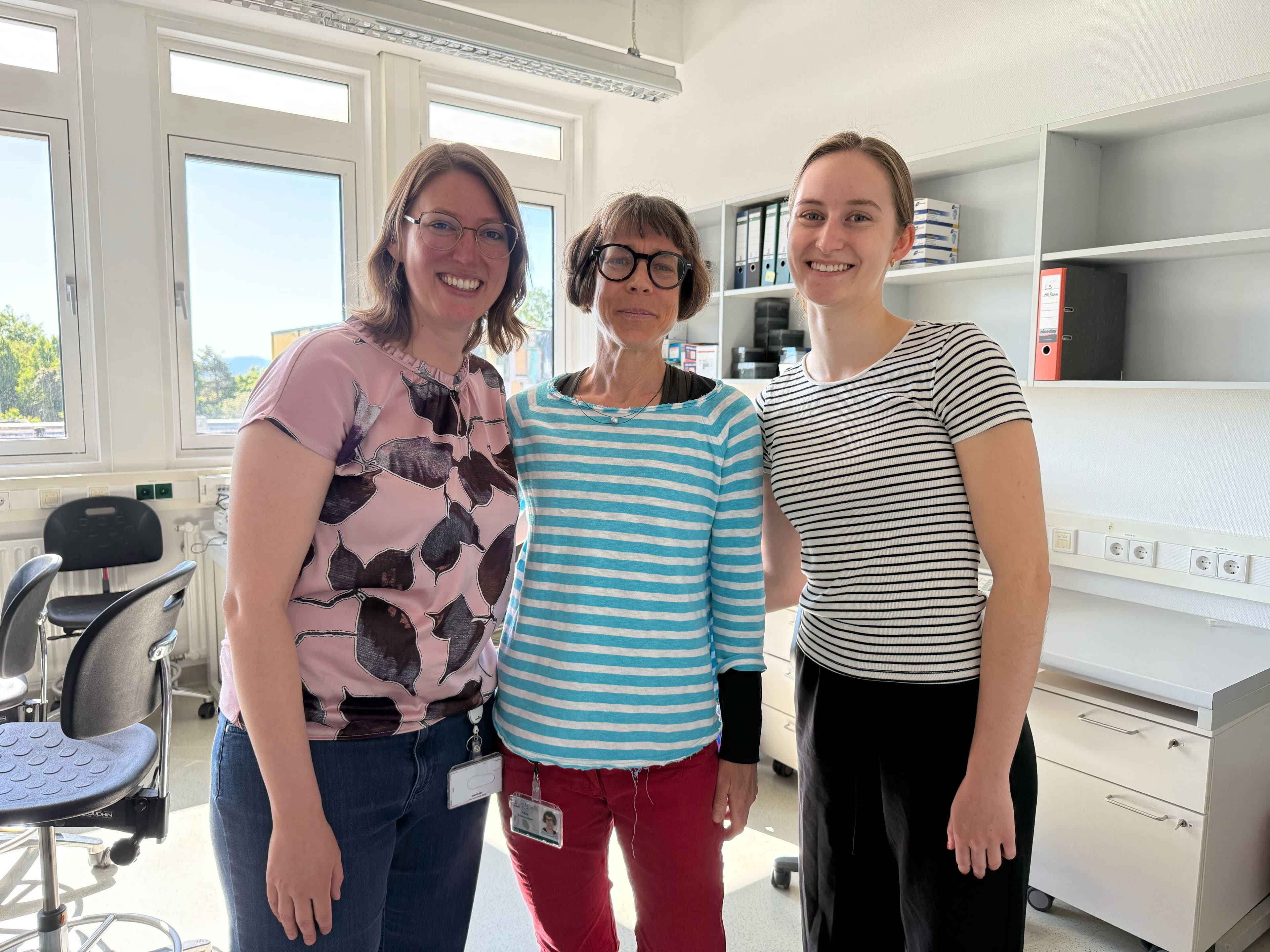 Carolin, Petra and Bea in the new lab