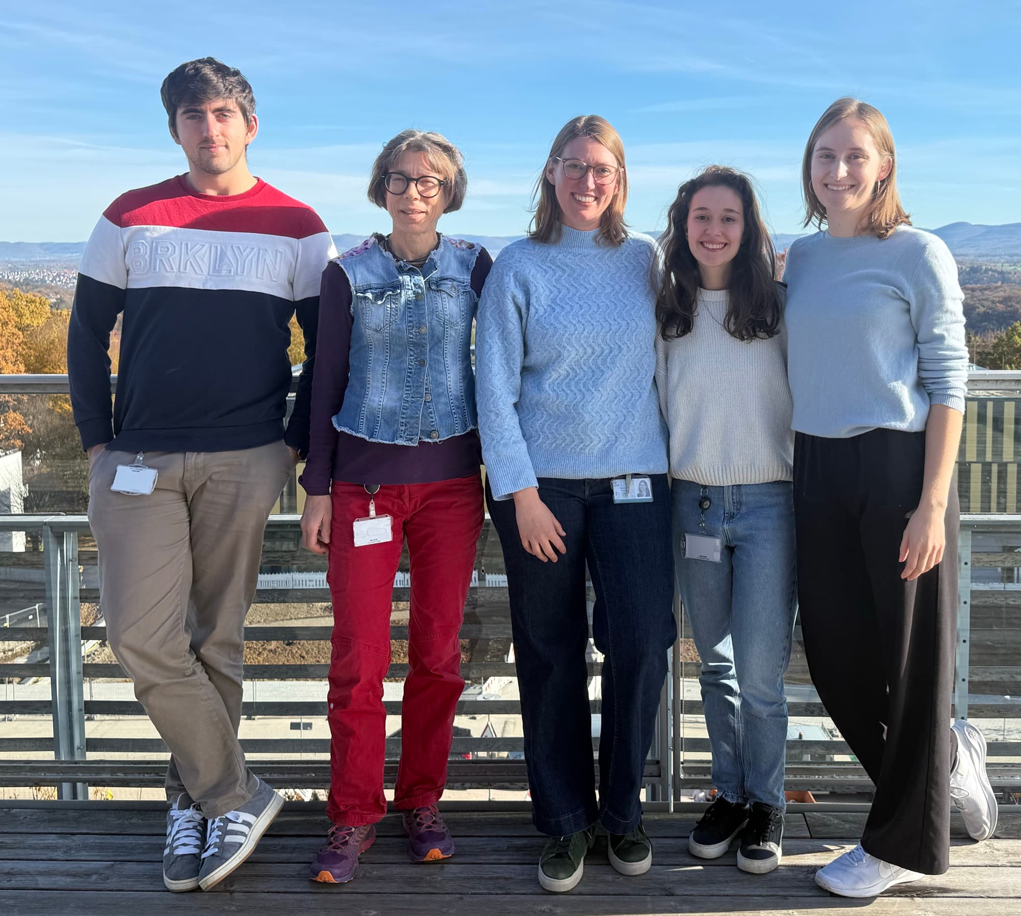 Lab photo on the insititute's rooftop