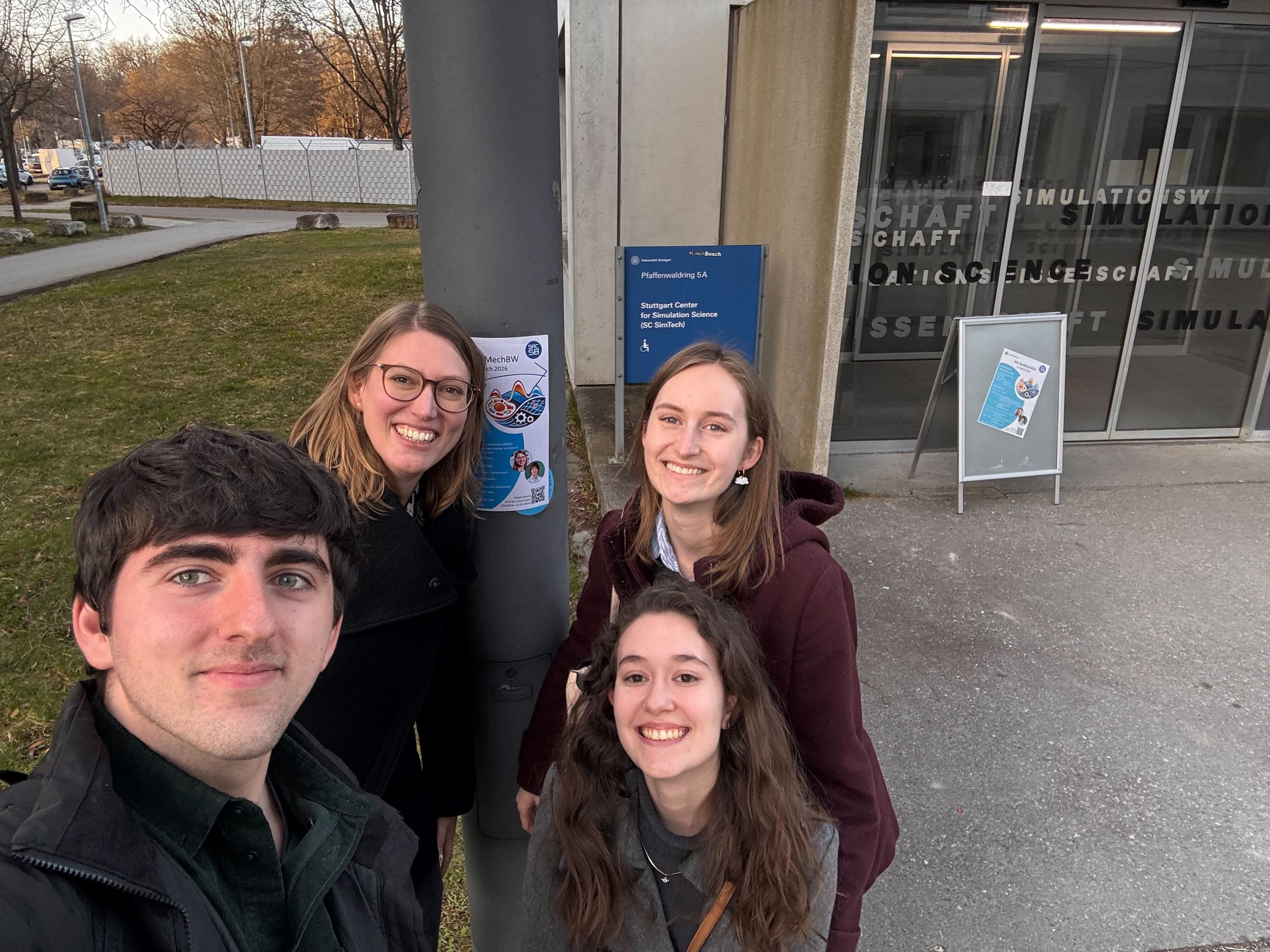 Caro, Laís, Mauricio and Bea give talks at the 6th BioMechBW workshop in Stuttgart